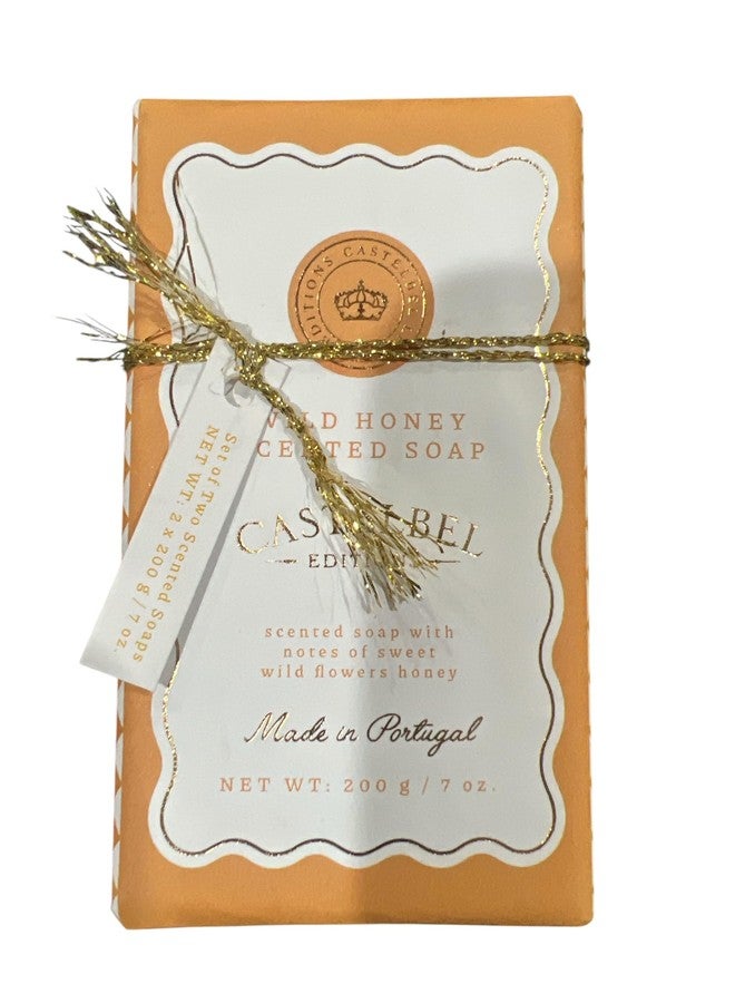 Castelbel Porto - Wild Honey - gift set of two scented bath soap (2 x 7 oz. from the renowned Portuguese soap maker - Image 1