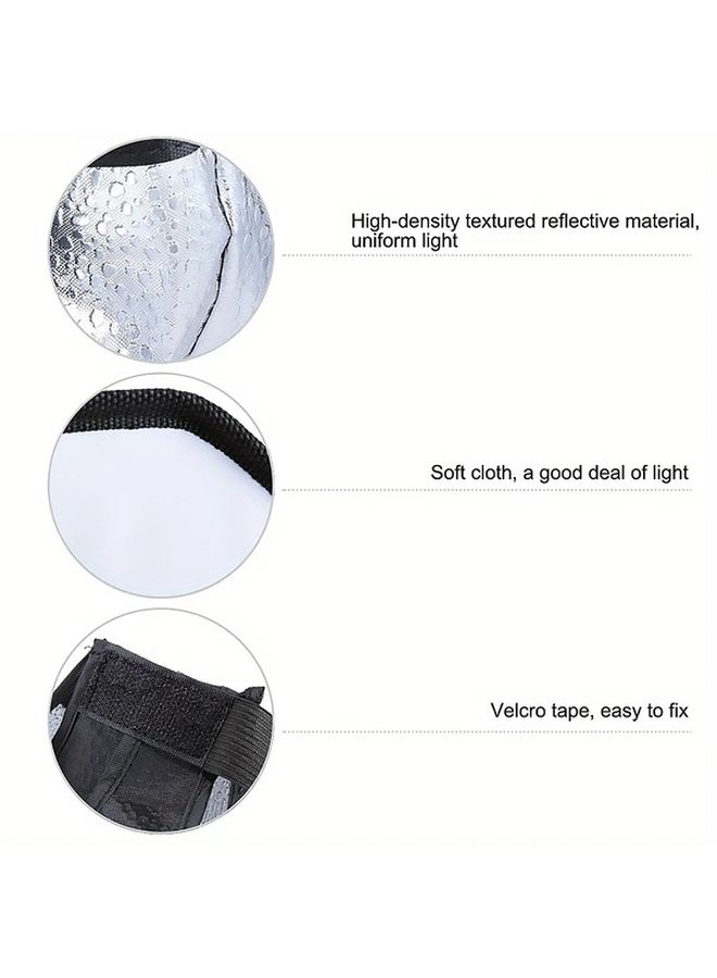 Black Cloth Octagon Flash Softbox 7 87 Inch Folding Speedlight Diffuser For Enhanced Photography Lighting - Image 3