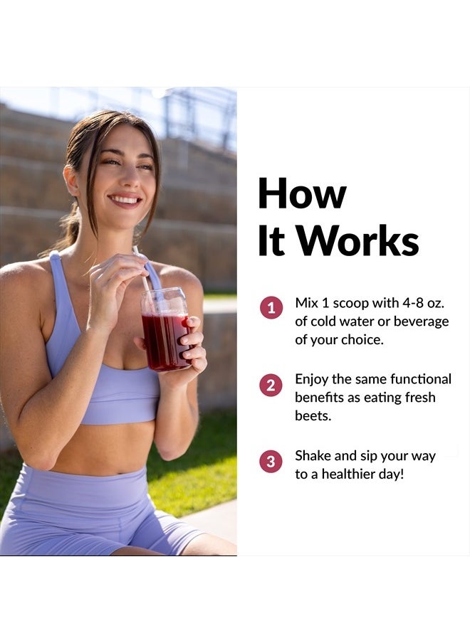Force Factor Total Beets Organic Beetroot Powder Superfood to Boost Daily Nutrition, USDA Organic, Vegan, Gluten-Free, and Non-GMO Beet Supplement, Unflavored, 90 Servings  - Image 4