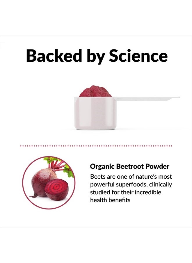 Force Factor Total Beets Organic Beetroot Powder Superfood to Boost Daily Nutrition, USDA Organic, Vegan, Gluten-Free, and Non-GMO Beet Supplement, Unflavored, 90 Servings  - Image 3