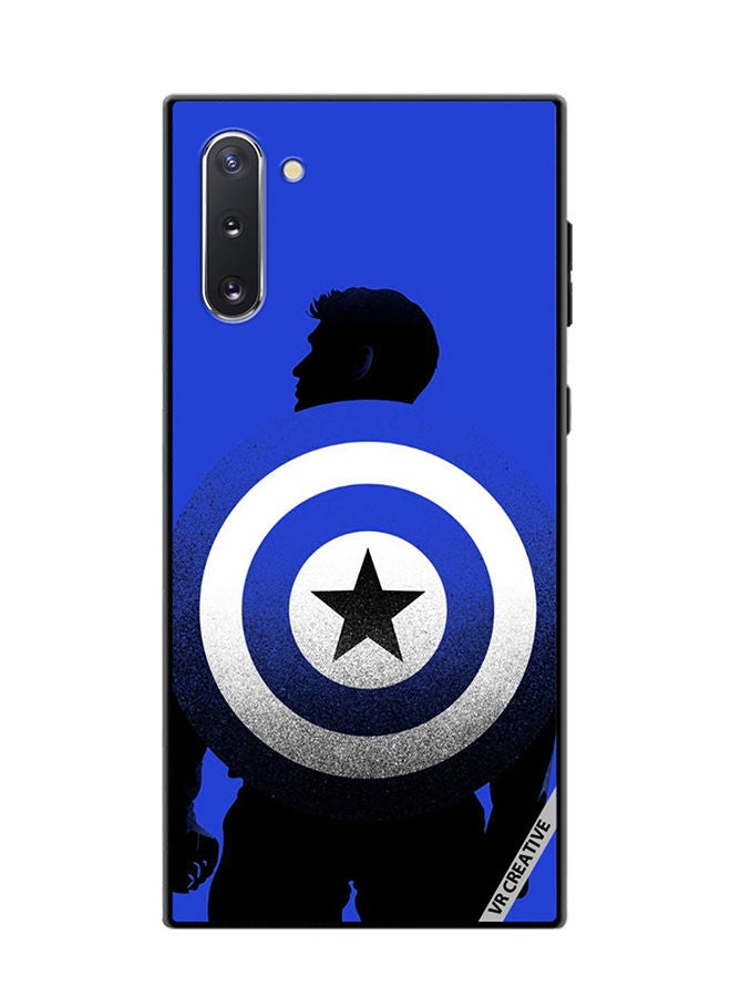 VR CREATIVE Protective Case Cover For Samsung Galaxy Note10 5G Captain America Blue Design Multicolour - Image 1