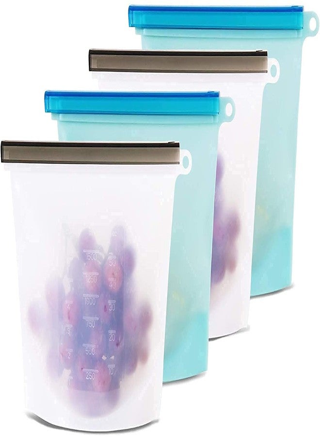 HEYOL Silicone Food Storage Bag / Reusable, Washable, Leakproof Bag / Food Storage Bag For Kitchen / Silicon Airtight Bag ( Multicolour ) (1) - Image 5