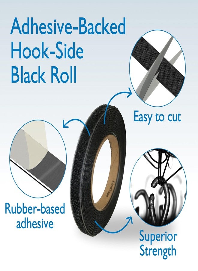 FindTape Hook Side Self Adhesive Tape 1/2in. X 15ft - Sticky Back Adhesive Strips, Hook Side Only, Great for Arts and Crafts, Classrooms, and Home Office Use - Image 3