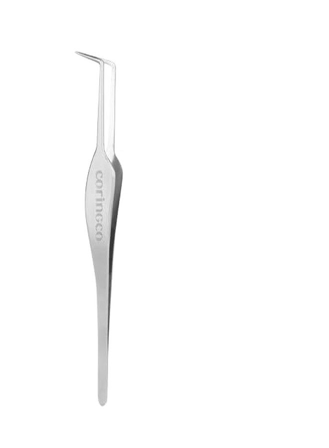 CORINGCO Toktok Hara Pro Fit Stainless Tweezer, Perfect for No Glue False Eyelashes - Image 1