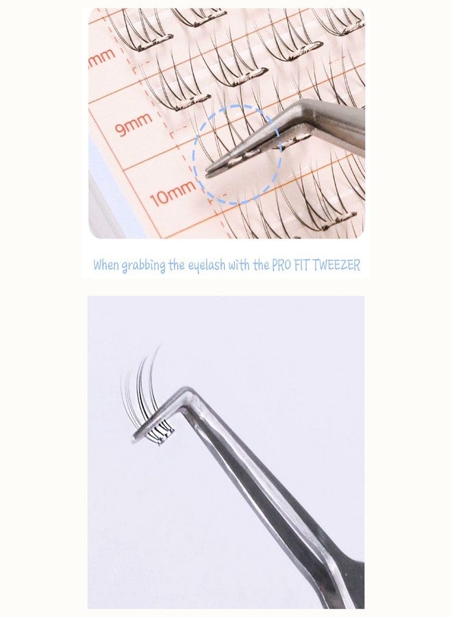 CORINGCO Toktok Hara Pro Fit Stainless Tweezer, Perfect for No Glue False Eyelashes - Image 4
