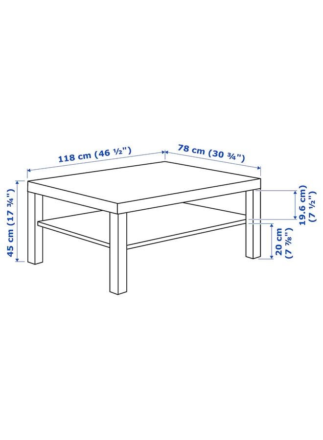 erorex Coffee table, black-brown, 118x78 cm - Image 4
