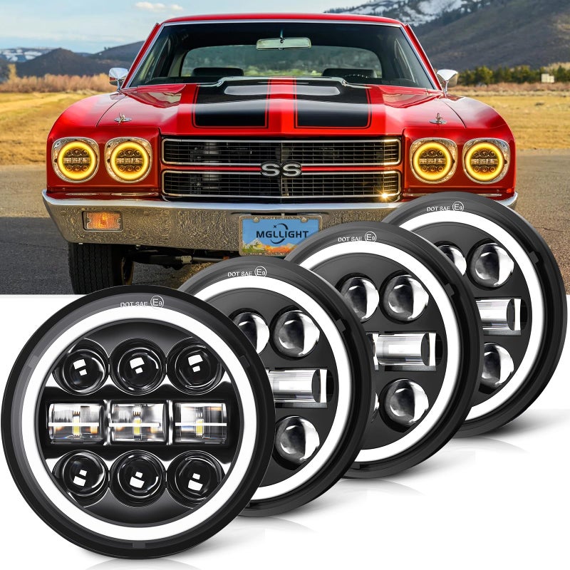MGLLIGHT 5.75 Inch LED Headlight Set