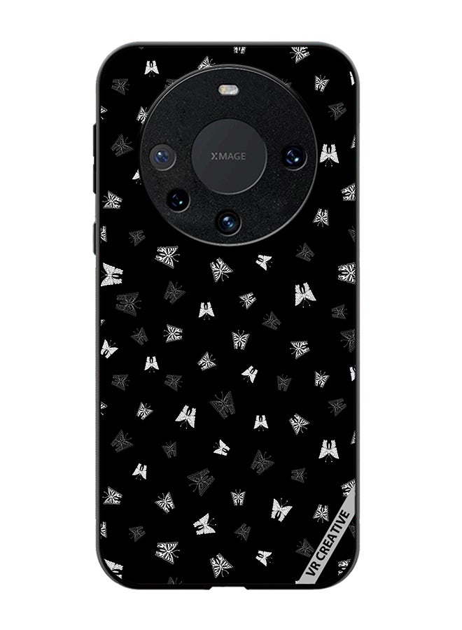 VR CREATIVE Protective Case Cover For Huawei Mate 60 Butterfly Black And White Design Multicolour - Image 1