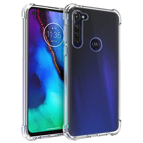 Osophter for Moto G Stylus Case Clear Transparent Reinforced Corners TPU Shock-Absorption Flexible Cell Phone Cover for Motorola Moto G Stylus（Clear） - Image 1
