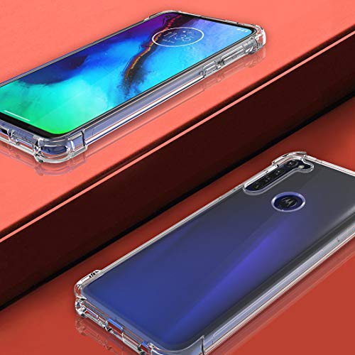 Osophter for Moto G Stylus Case Clear Transparent Reinforced Corners TPU Shock-Absorption Flexible Cell Phone Cover for Motorola Moto G Stylus（Clear） - Image 4