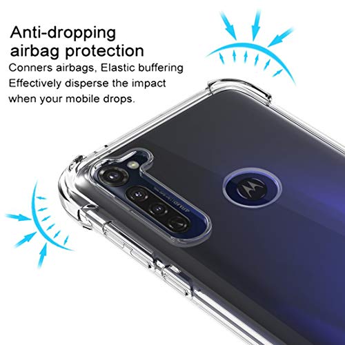 Osophter for Moto G Stylus Case Clear Transparent Reinforced Corners TPU Shock-Absorption Flexible Cell Phone Cover for Motorola Moto G Stylus（Clear） - Image 5