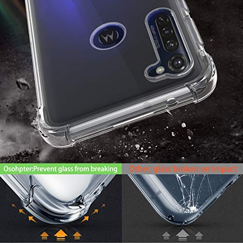 Osophter for Moto G Stylus Case Clear Transparent Reinforced Corners TPU Shock-Absorption Flexible Cell Phone Cover for Motorola Moto G Stylus（Clear） - Image 3