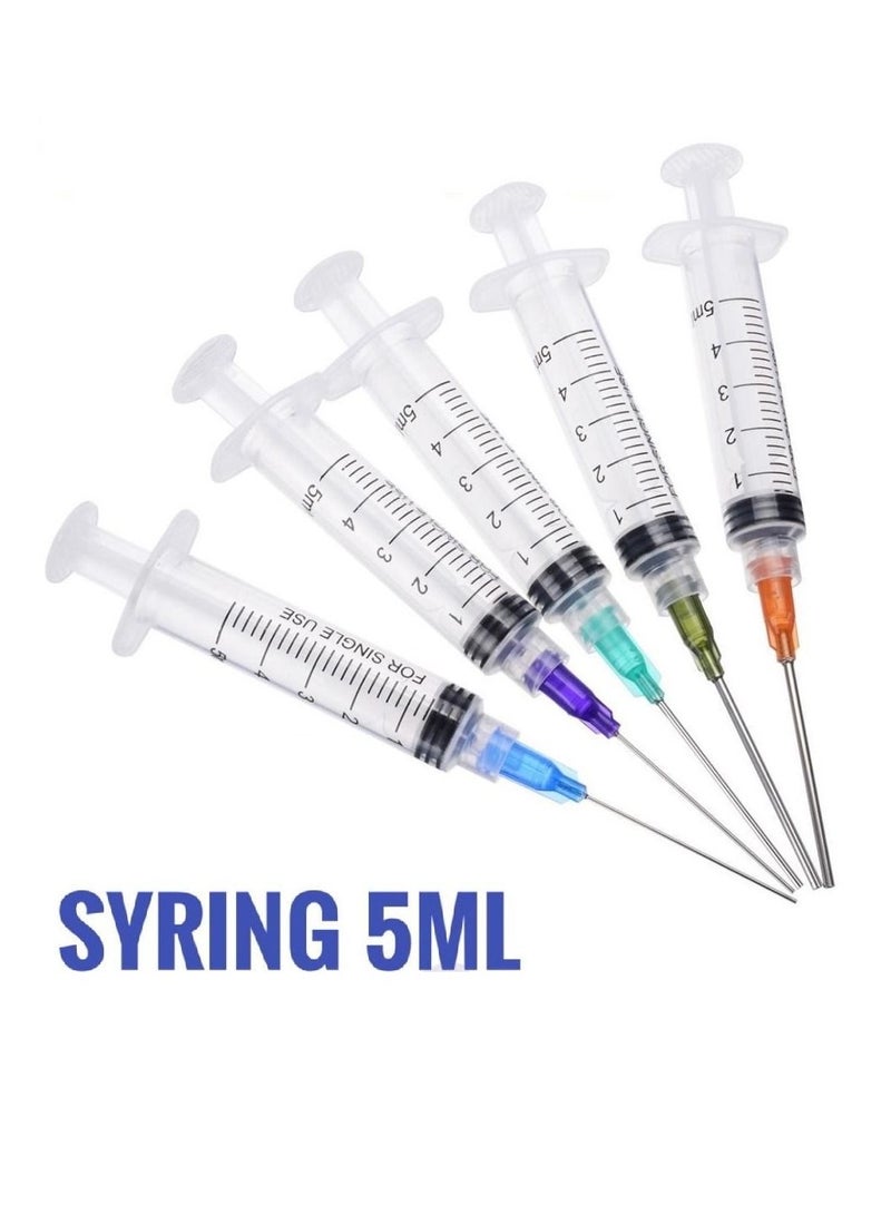 Pack Of 20 Pieces Medical Disposable Syringe 5ml With Needle - Image 4