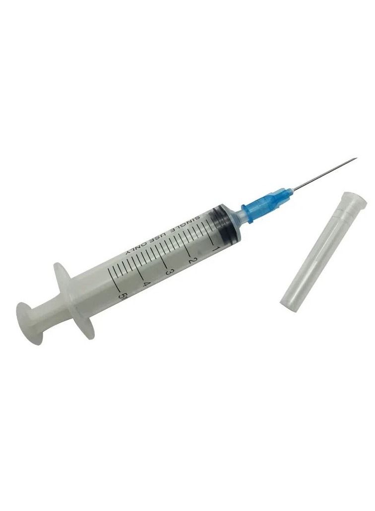 Pack Of 20 Pieces Medical Disposable Syringe 5ml With Needle - Image 3