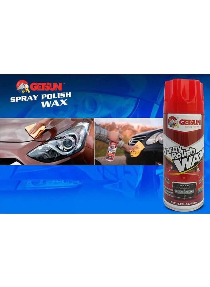 GETSUN G-2097 Spray Polish Wax 450ml  - Image 3