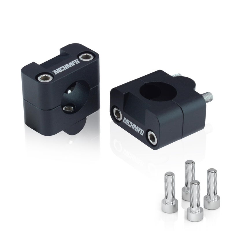 Sawrain Universal Motorcycle Handlebar Risers for 118 28mm 78 22mm Dirt Bike Handlebars Clamp Riser Supermoto Motocross Black