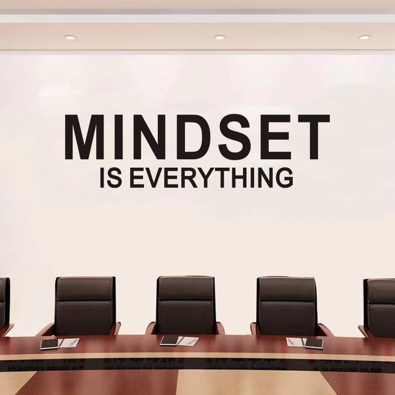 SEATUNE Inspirational Quotes Wall Stickers - Motivational Office Gym Wall Decals - Positive Home Vinyl Art Wall Decor - Mindset is Everything 45""X12.6"" - Image 5