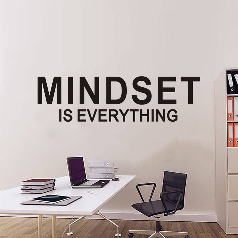 SEATUNE Inspirational Quotes Wall Stickers - Motivational Office Gym Wall Decals - Positive Home Vinyl Art Wall Decor - Mindset is Everything 45""X12.6"" - Image 3
