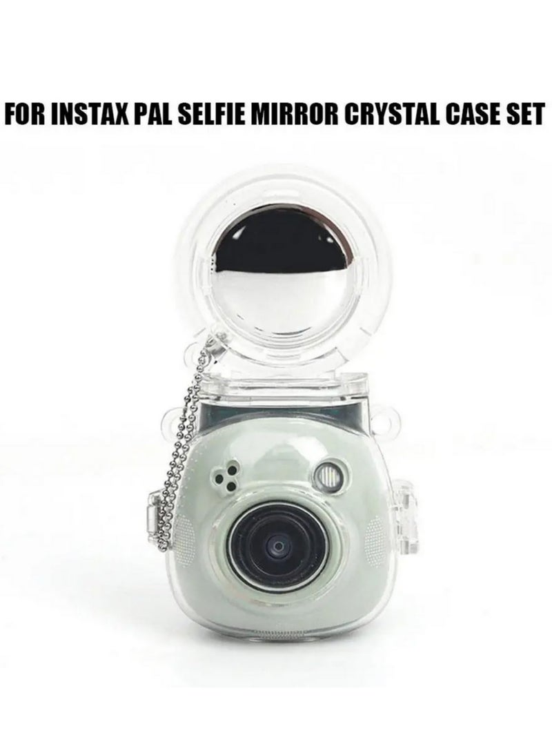 اليشمك لحافظة كريستالية لكاميرا Fuji Instax Pal - مقاومة للخدوش والسقوط، غلاف واقي مع مرآة للتصوير الذاتي، تصميم مبتكر، فتحات دقيقة، هدية مدروسة. - Image 2
