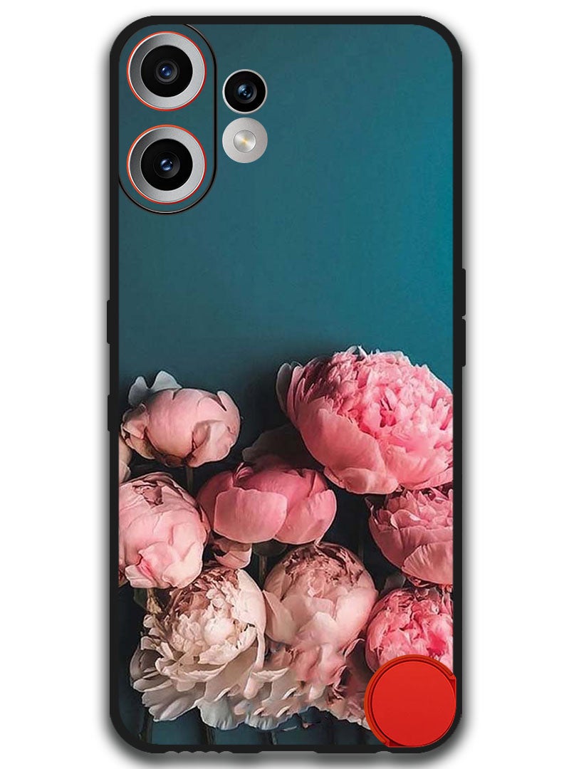 Theodor Case Compatible with Nothing CMF Phone 2 Pro 6.77 Inch Protection Shockproof Bumper Cover Flowers - Image 1