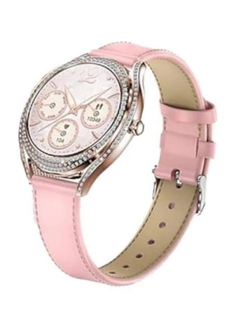 Haino Teko Smart Watch For Women Girl Birtday Aniversary Gift Rose Gold Pink Top Haino-14 - Image 1