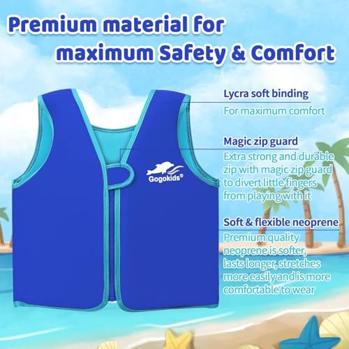 Vine Kids Swim Vest Toddler Learn to Swim Floatation Jackets Training Vest for Boys Girls (5-8 Years) - Image 3