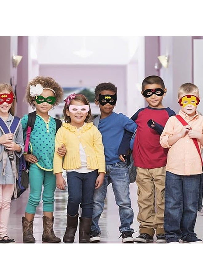 Beauenty Superhero Masks for Kids Adults, 35pcs Costume Masks Cosplay Eye Masks Party Favors Supplies Birthday Decorations - Image 3