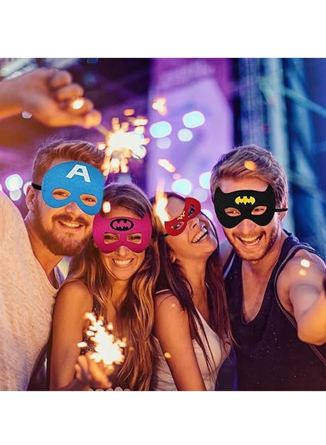 Beauenty Superhero Masks for Kids Adults, 35pcs Costume Masks Cosplay Eye Masks Party Favors Supplies Birthday Decorations - Image 5