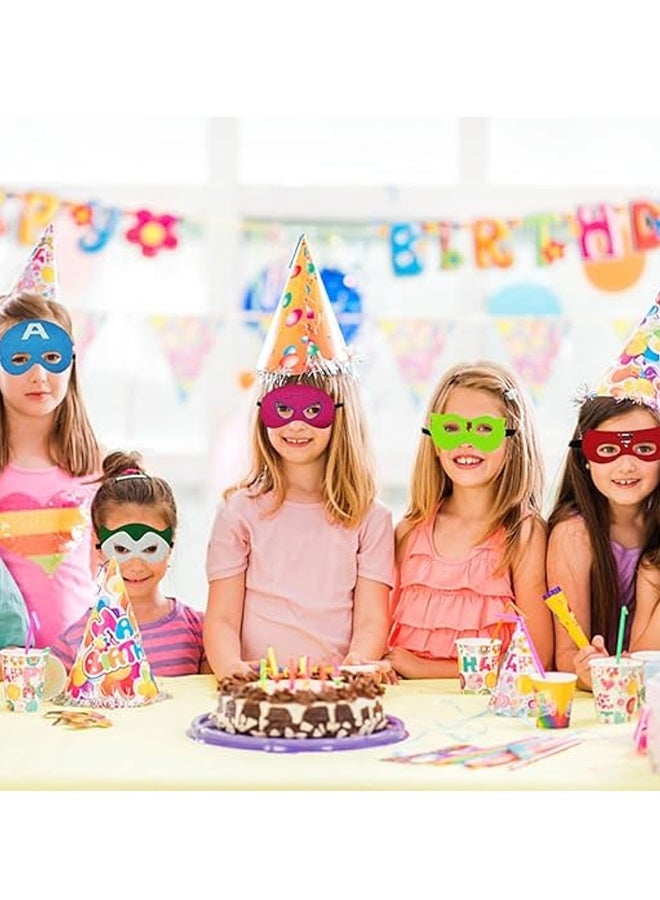 Beauenty Superhero Masks for Kids Adults, 35pcs Costume Masks Cosplay Eye Masks Party Favors Supplies Birthday Decorations - Image 2