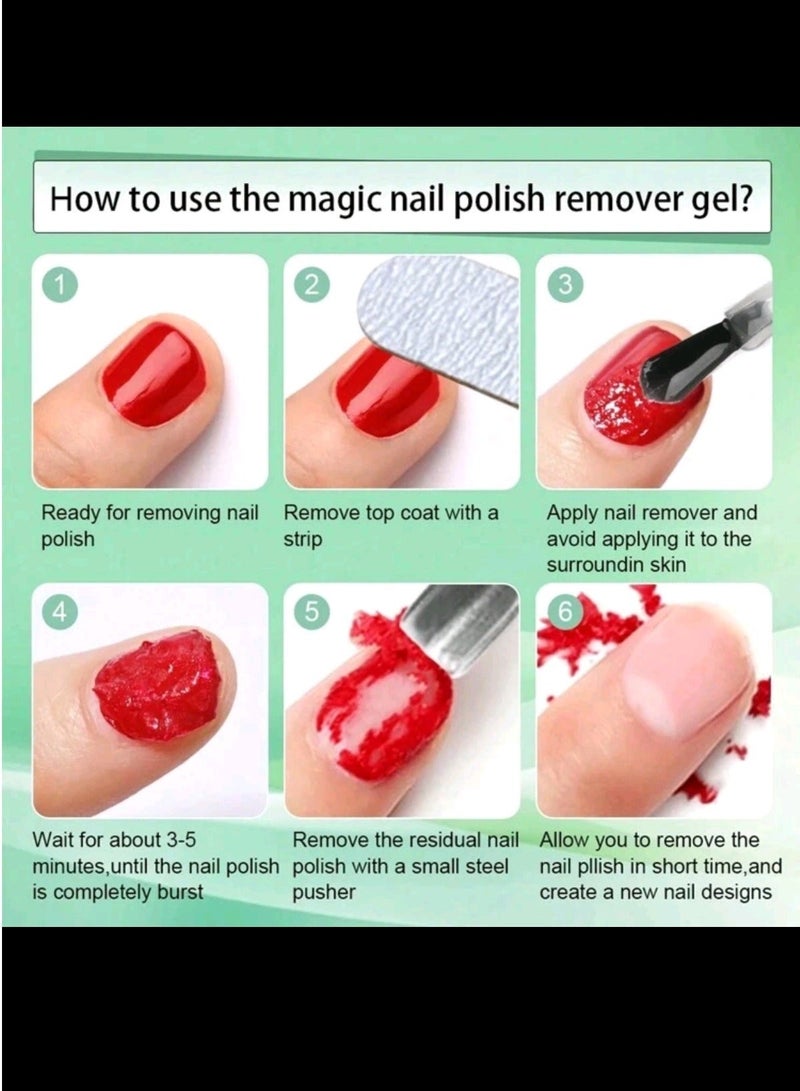 XEIJAYI Magic Nail Gel Polish Remover Fast Broken UV Gel Nail, Manicure Tools & Nail Care for Salon Or Home Use 15m - Image 3