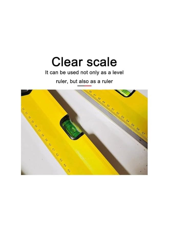 PROMASS promass Level for Magnetic Torpedo, 30cm Conduit Level, Aluminum-Sided with 4 Magnetic Level, Magnetic Torpedo Level and Ruler for Construction, Picture Hung Wall and Home Renovation,Yellow  - Image 5