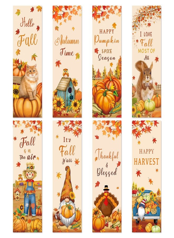 YoeeJob 48 Pcs Cute Fall Bookmarks Bulk for Book Lovers, Book Markers for Women/Men/Kids, Personalized Bookmark in Autumn/Thanksgiving, Ideal Birthday/Holiday Gift for You Friend - Image 1