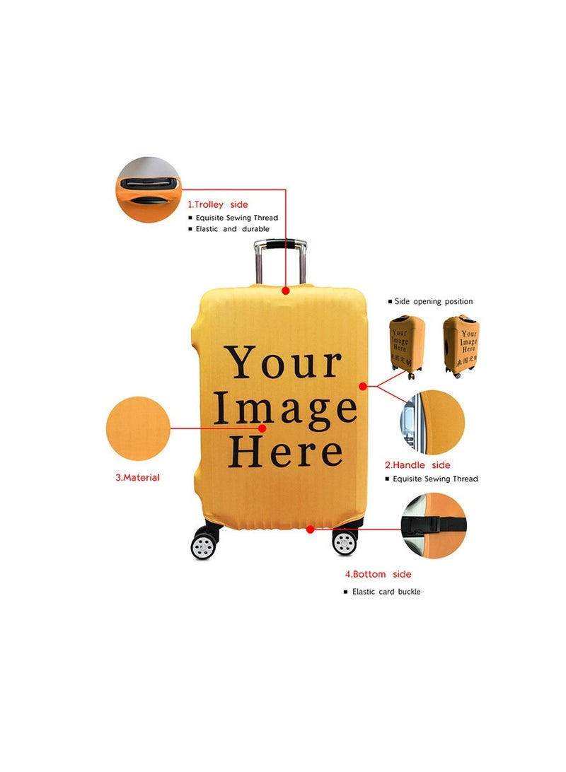 Y&D Kuromi Luggage Cover Water-Washable Suitcase Cover Spandex Elastic Luggage Protective Covers Travel Accessories Suitable for 18-32 Inch Trolley Case for Business Trip School Daily Using - Image 4