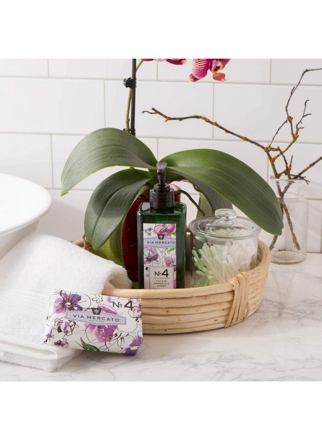Via Mercato Liquid Soap Shea Butter Enriched (12 Oz) No. 4 Violets Magnolia & Amber - Image 4