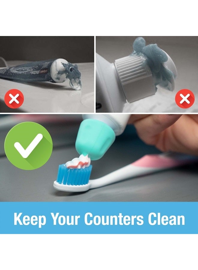 Tilcare Self Closing Toothpaste Caps 6-Pack by Tilcare - No Waste Cap Dispensers for Adult and Kids Bathroom - Mess-Free Toothpaste Lids - Easy to Use, Food Grade Silicone and BPA-Free Toppers  - Image 3