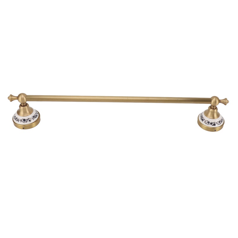 Towel Bar European Style Single Rod Hanging Bath Towel Holder Copper Towel Rack for Bathroom Toilets Antique Color - Image 5