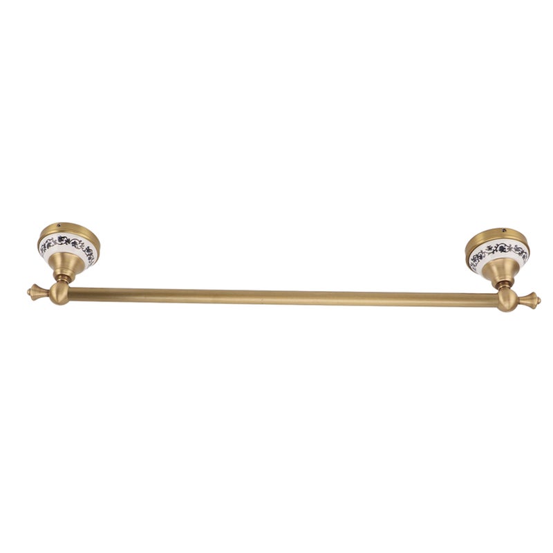 Towel Bar European Style Single Rod Hanging Bath Towel Holder Copper Towel Rack for Bathroom Toilets Antique Color - Image 4