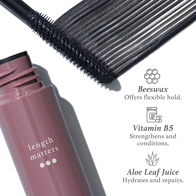 Julep Julep Length Matters Waterproof Mascara Black 10ml Buildable Lengthening Lash Vegan Mascara with Vitamin B5 Aloe ClumpFree Nourishing Formula for Long Healthy Lashes - Image 3