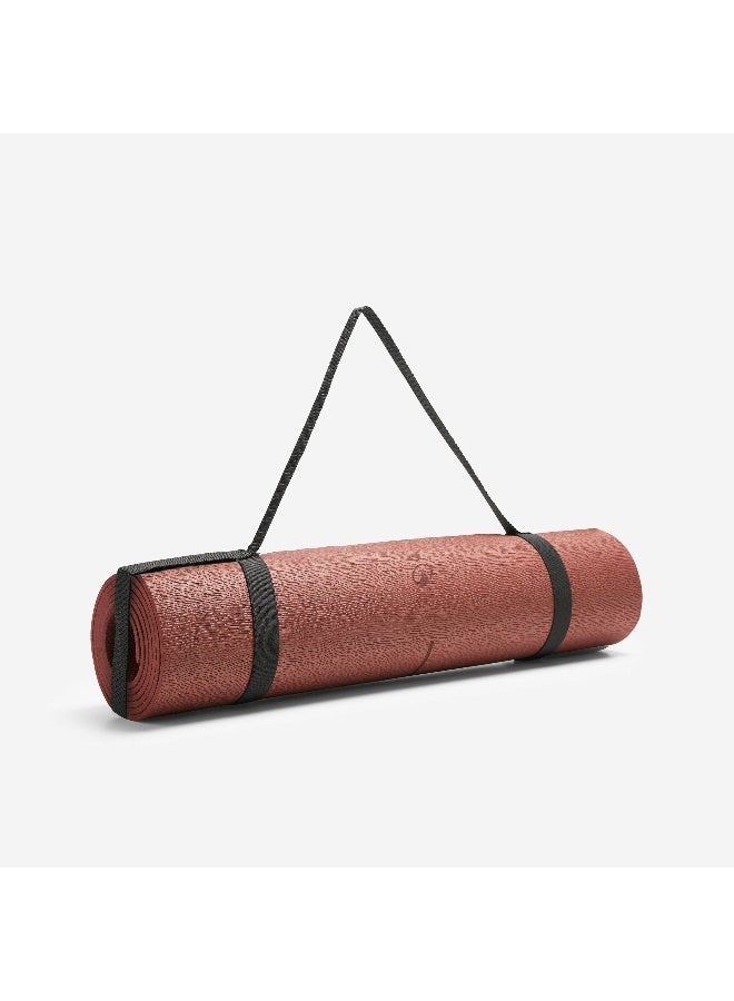 Domyos Domyos BY DECATHLON,Beginner'S Yoga Mat With Built In Strap For Carrying - Brown - Image 1
