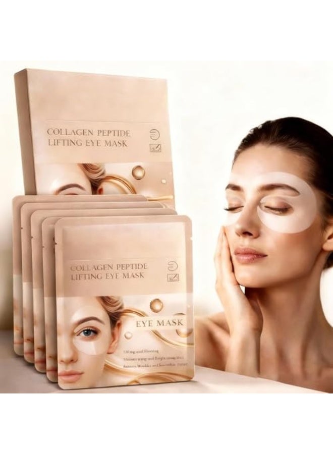 5 Pairs Under Eye Patches, Eye Masks with Bio-Collagen, Peptide Complex, Collagen Eye Patches for Puffy Eyes and Dark Circles, Make The Skin Around The Eyes Soft, Elastic and Delicate - Image 1