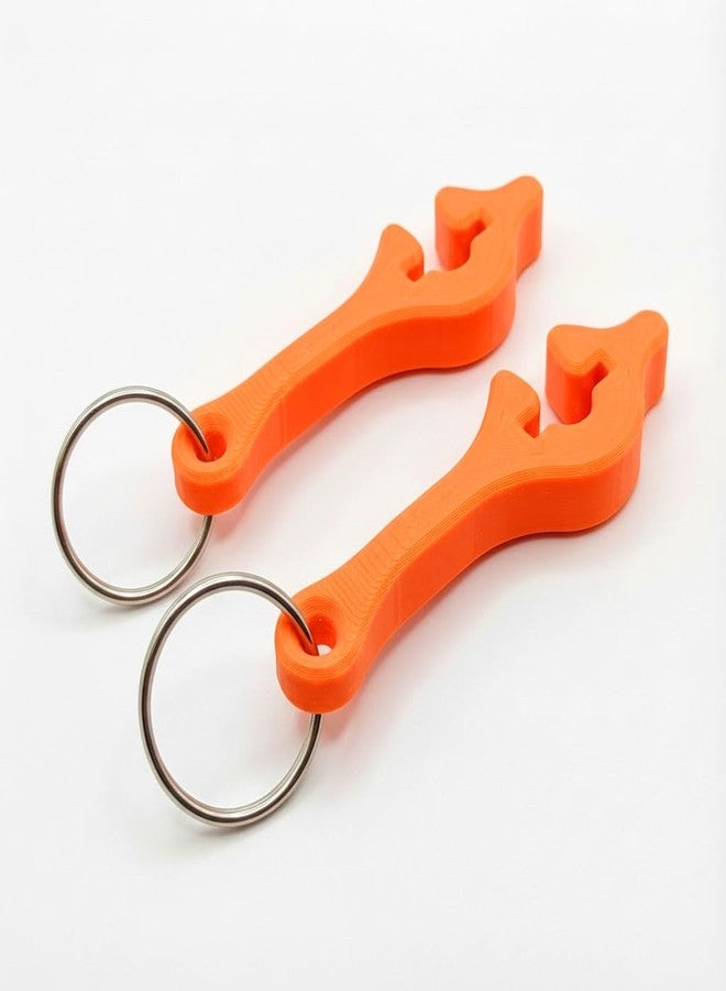 HelperKat Mini Enfit Wrench (2 pack) (NeverLost Orange) - Image 1
