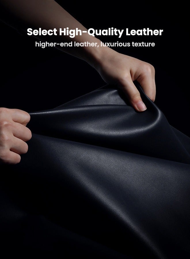 Huawei Pura 70 Pro (NOT for Pura 70) Phone Case, Composite Material Leather Back Cover, Luxury, Elegant, Anti-Drop, Non-Slip, Camera Protection Design Cover, Slim Leather Case for Huawei Pura 70 Pro (Black)  - Image 3