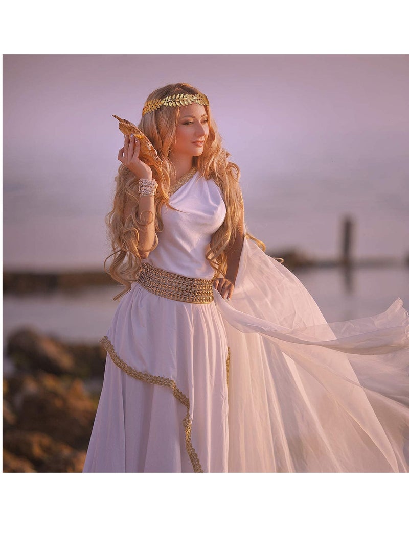 KASTWAVE Head Wreath Crown Headdress, 3 Pieces Greek Roman Laurel Leaf, Roman Leaf Headband Tiara Headwear - Image 4