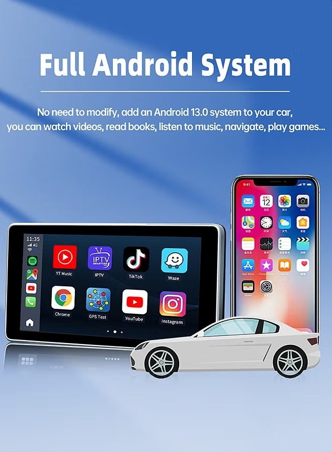 Mi VAZA صندوق تشغيل لاسلكي، محول تشغيل لاسلكي 3 في 1 مزود بنظام تحديد المواقع العالمي (GPS) مدمج، تشغيل لاسلكي فعال وسريع ومحول تلقائي لنظام Android، إعداد سهل وصغير الحجم مع شبكة WIFI مزدوجة النطاق، بلوتوث، (أزرق) - Image 5