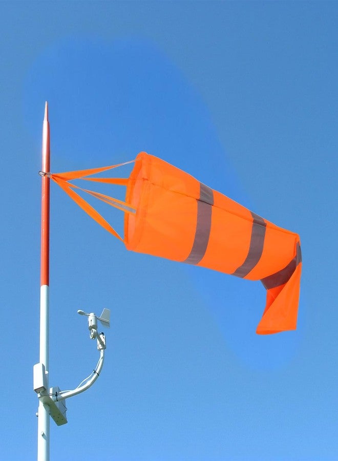 JOUTYFOR 4 Pcs Airport Windsocks Measurement Sock Bag with Reflective Belt Oxford Fabric Ripstop Wind Sock Wind Direction Indicator Windsocks Outdoor Aviation Flag for Airport Farm(31.5 Inch) - Image 5