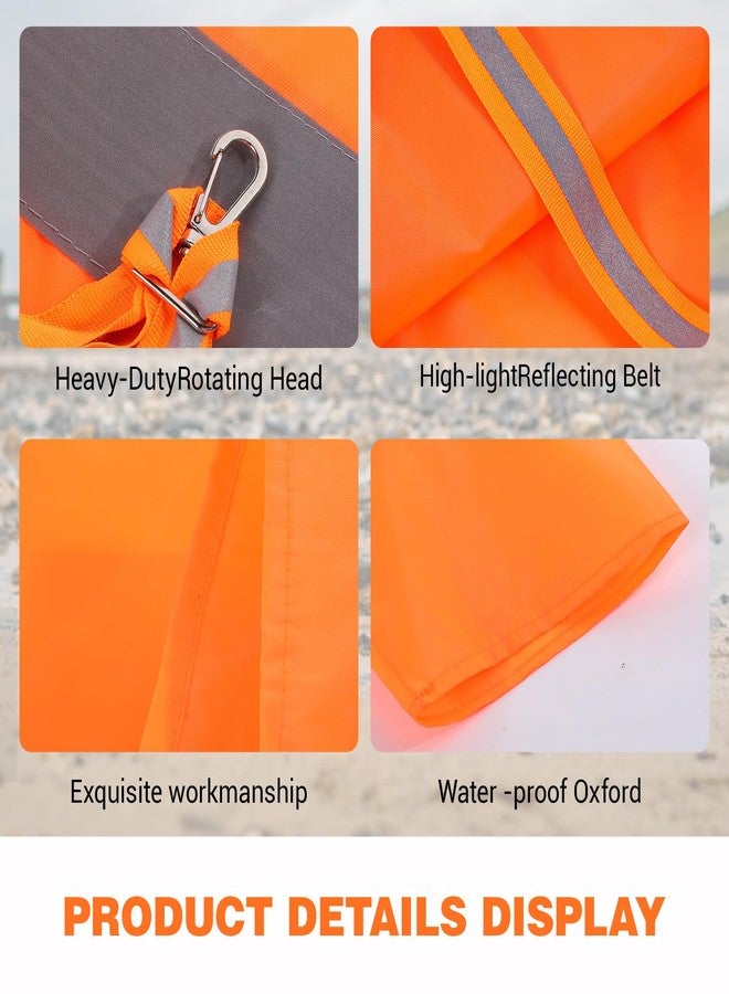JOUTYFOR 4 Pcs Airport Windsocks Measurement Sock Bag with Reflective Belt Oxford Fabric Ripstop Wind Sock Wind Direction Indicator Windsocks Outdoor Aviation Flag for Airport Farm(31.5 Inch) - Image 2