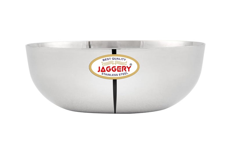 JAGGERY Stainless Steel Heavy Gauge chhaliya Bowl with Mirror Finish Pack of 6 capcity180ml Dia105cm H35cm - Image 2