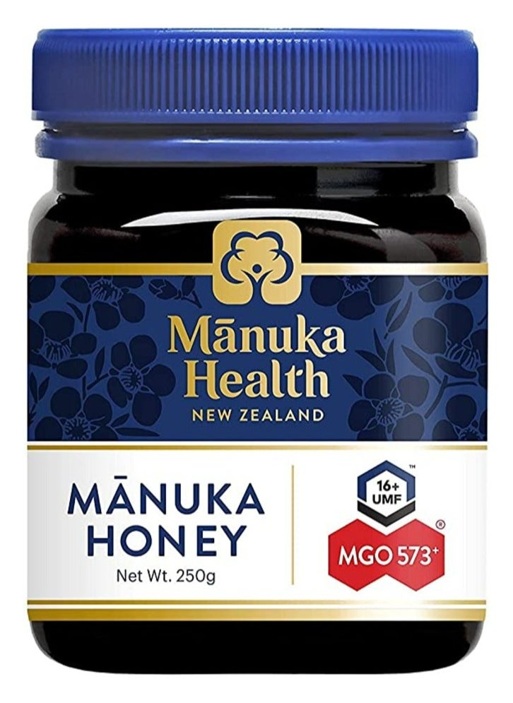 Manuka health MANUKA HEALTH - MGO 573+ Manuka Honey, 100% Pure New Zealand Honey, 250 g  - Image 1