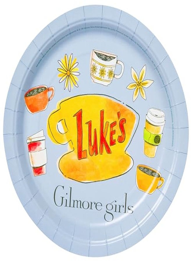 سيلفر بوفالو مجموعة مناديل ورقية وأطباق حفلات من سيلفر بافالو جيلمور غيرلز، 32 قطعة - Image 3