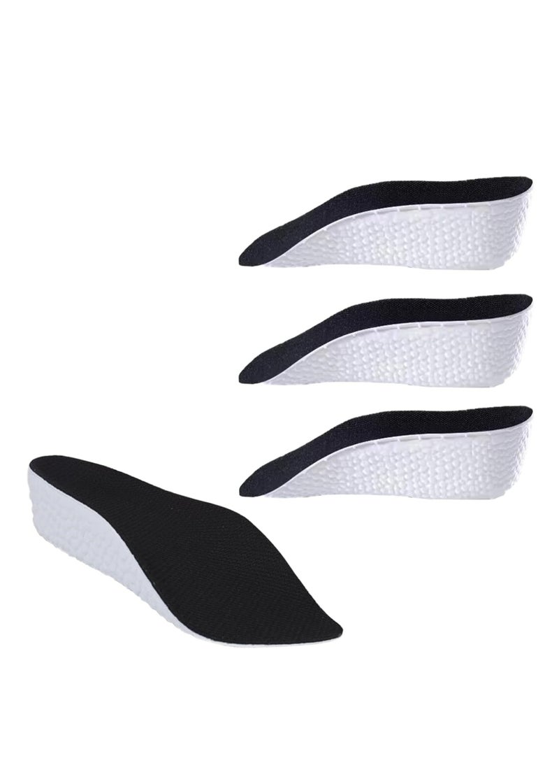 Oasisgalore 2 Pairs of Insole Height, Orthopedic High Cushion, 3.5cm, Black, for Plantar Fasciitis, Flat Feet. - Image 1